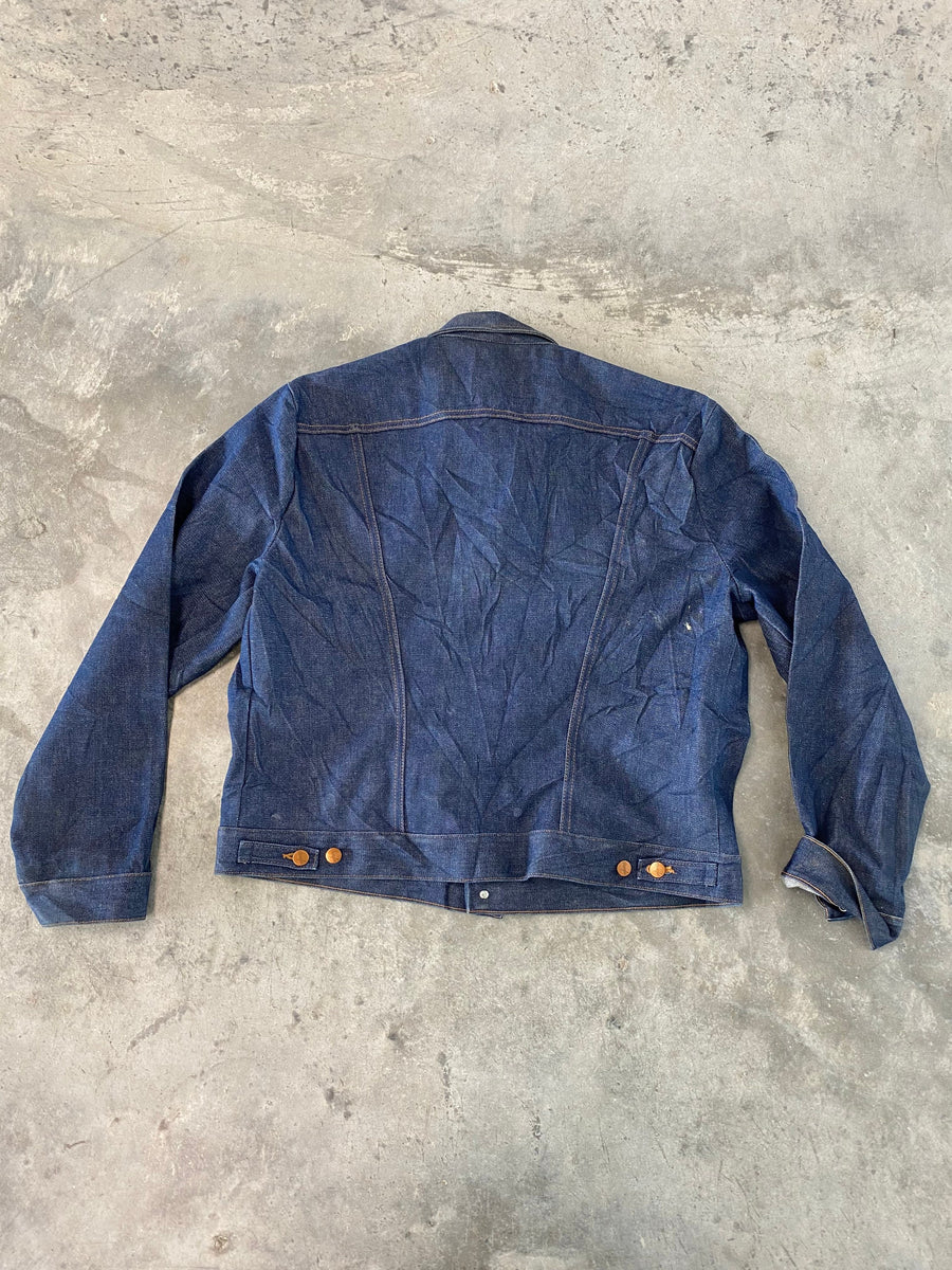Vintage 80s Wrangler Jean Jacket Size XL 48