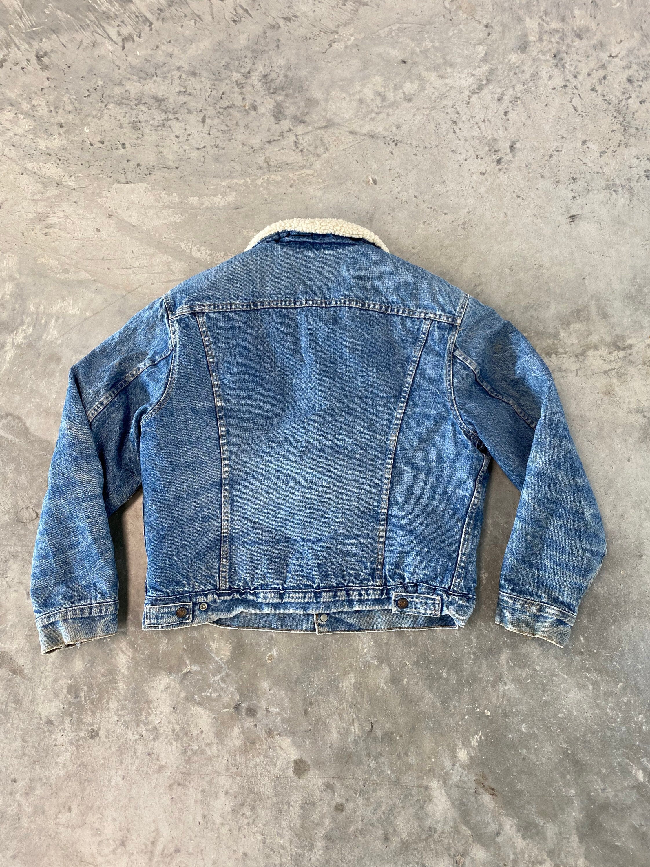 Vintage Levi's Sherpa Lined Jean Jacket Size Small 44 – Thrift Sh