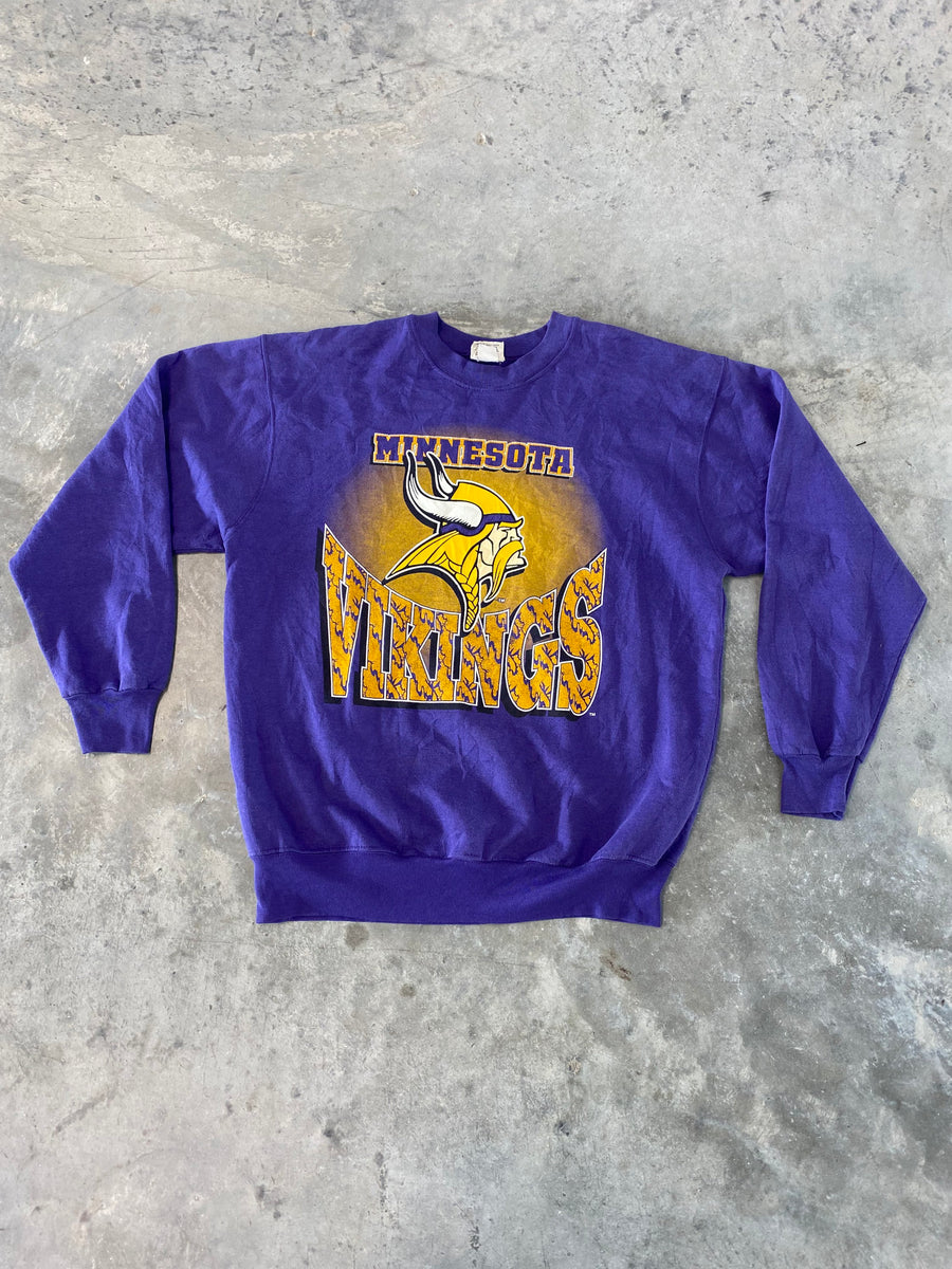 Vintage 90s Minnesota Vikings NFL Sweatshirt Size Large