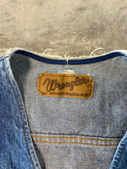 Vintage Wrangler Denim Jean Vest Size Small