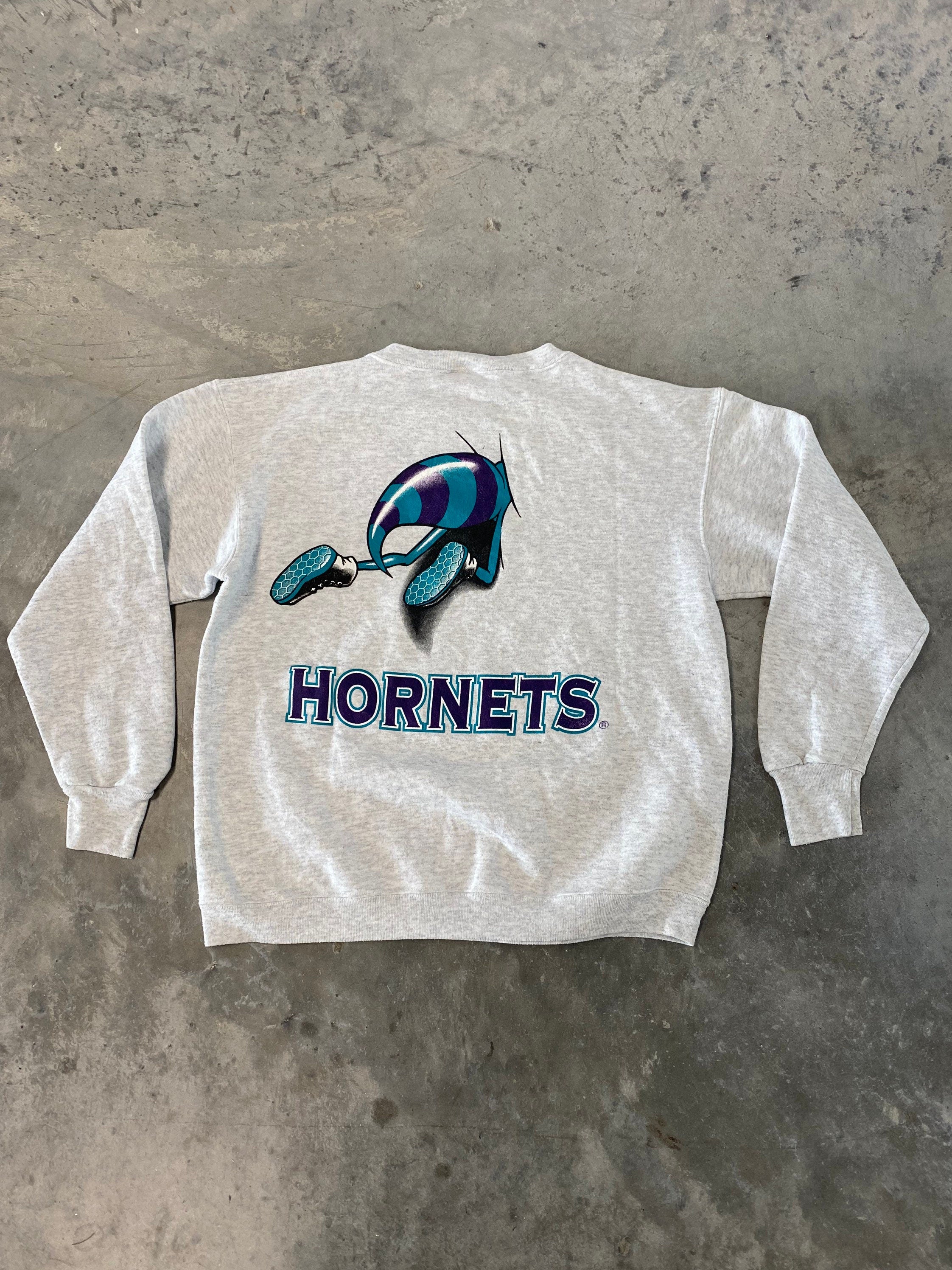 Vintage 90s Charlotte Hornets Nutmeg Sweatshirt Size Large