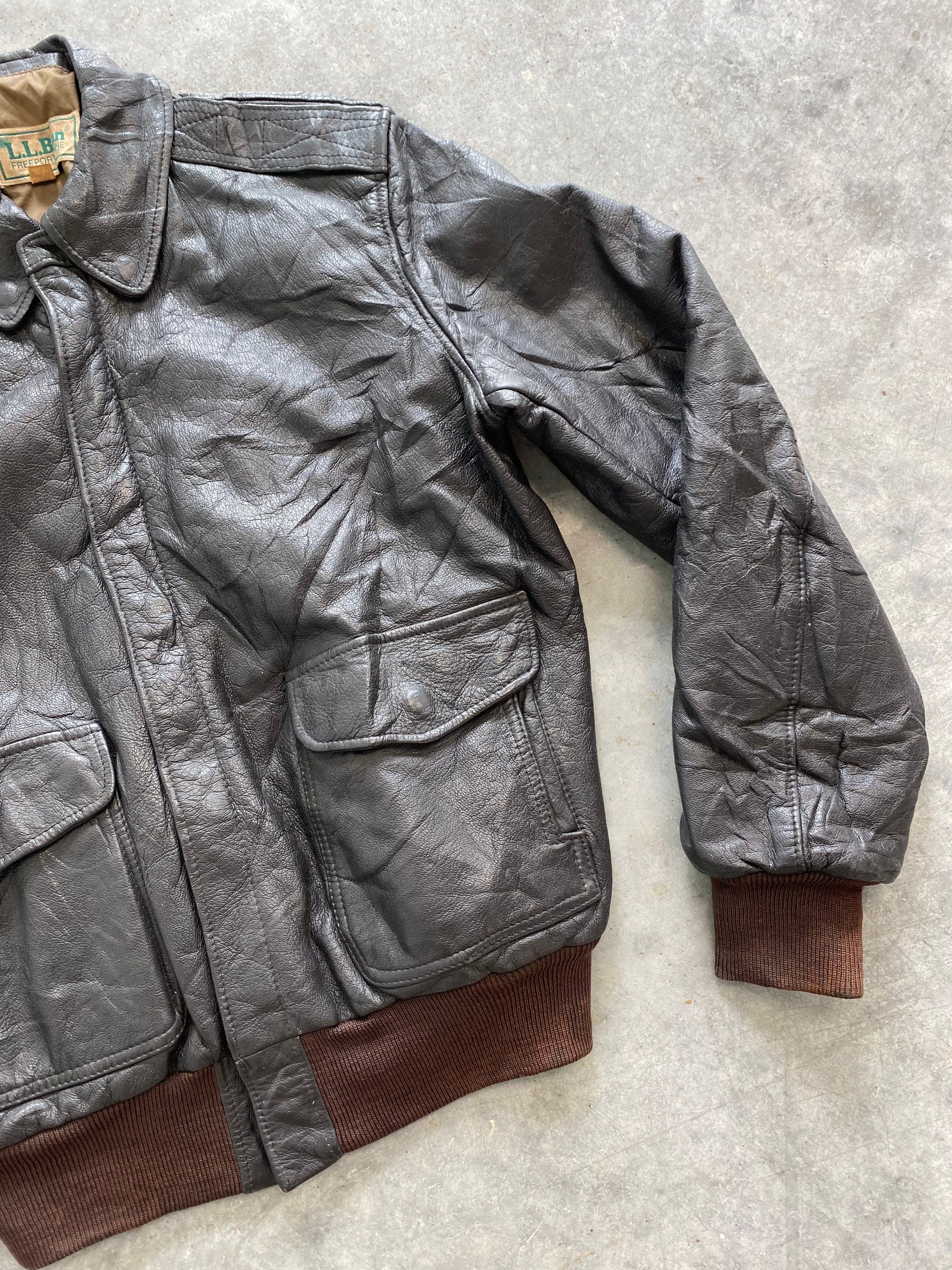Vintage ll bean deals bomber jacket