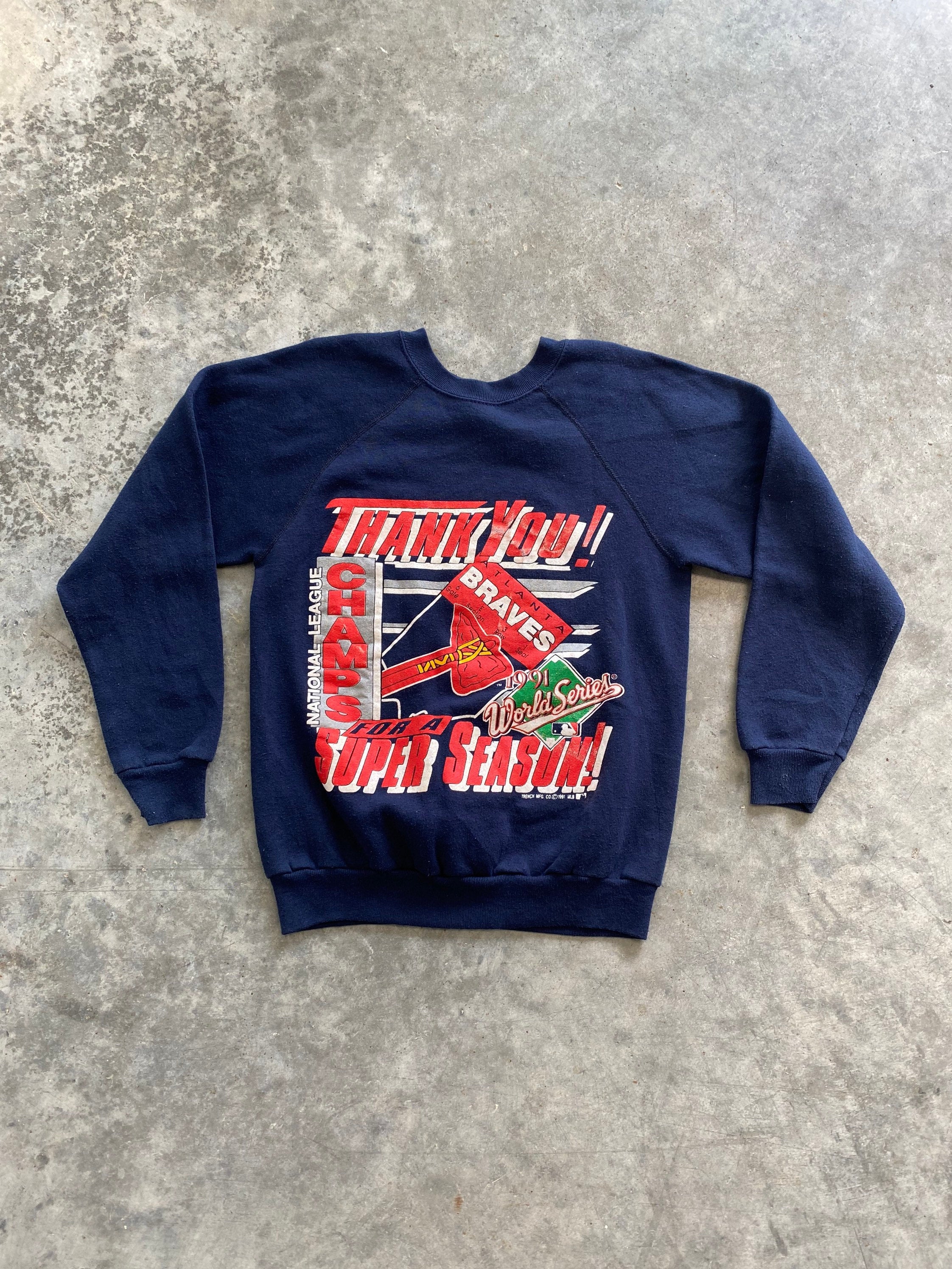 Vintage 1991 Atlanta Braves National League Champions Sweatshirt