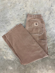 Vintage Carhartt Brown Work Carpenter Pants Size 30x29