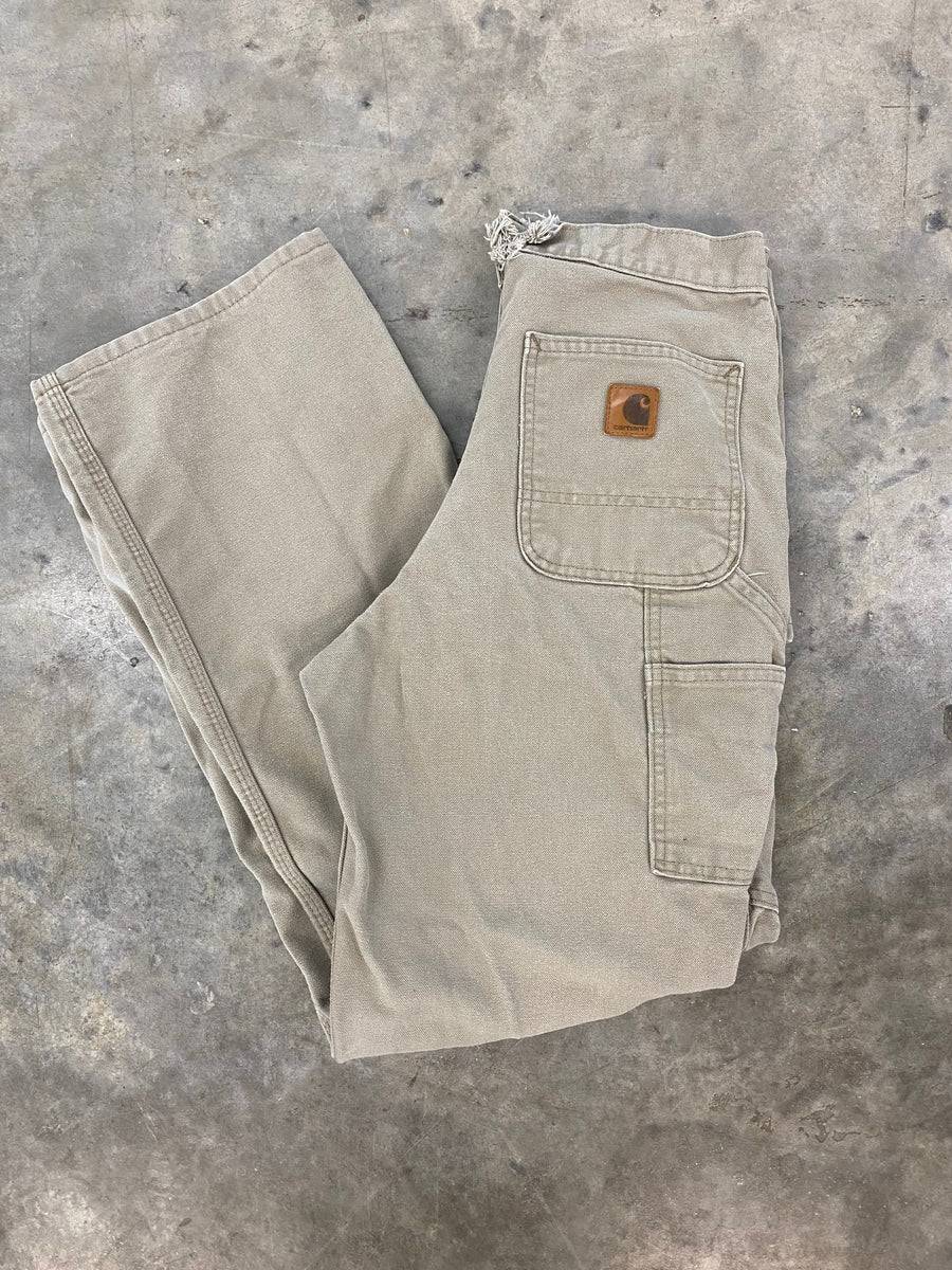 Vintage Carhartt Carpenter Work Pants Dungaree Fit Size 30x32