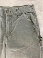 Vintage Carhartt Green Carpenter Work Pants Size 32x32