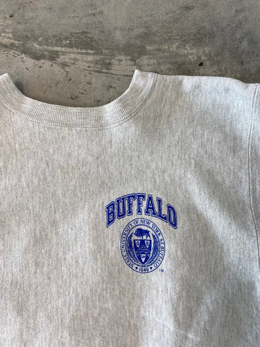 Vintage 90s Champion Reverse Weave University at Buffalo Sweatshirt Size Medium
