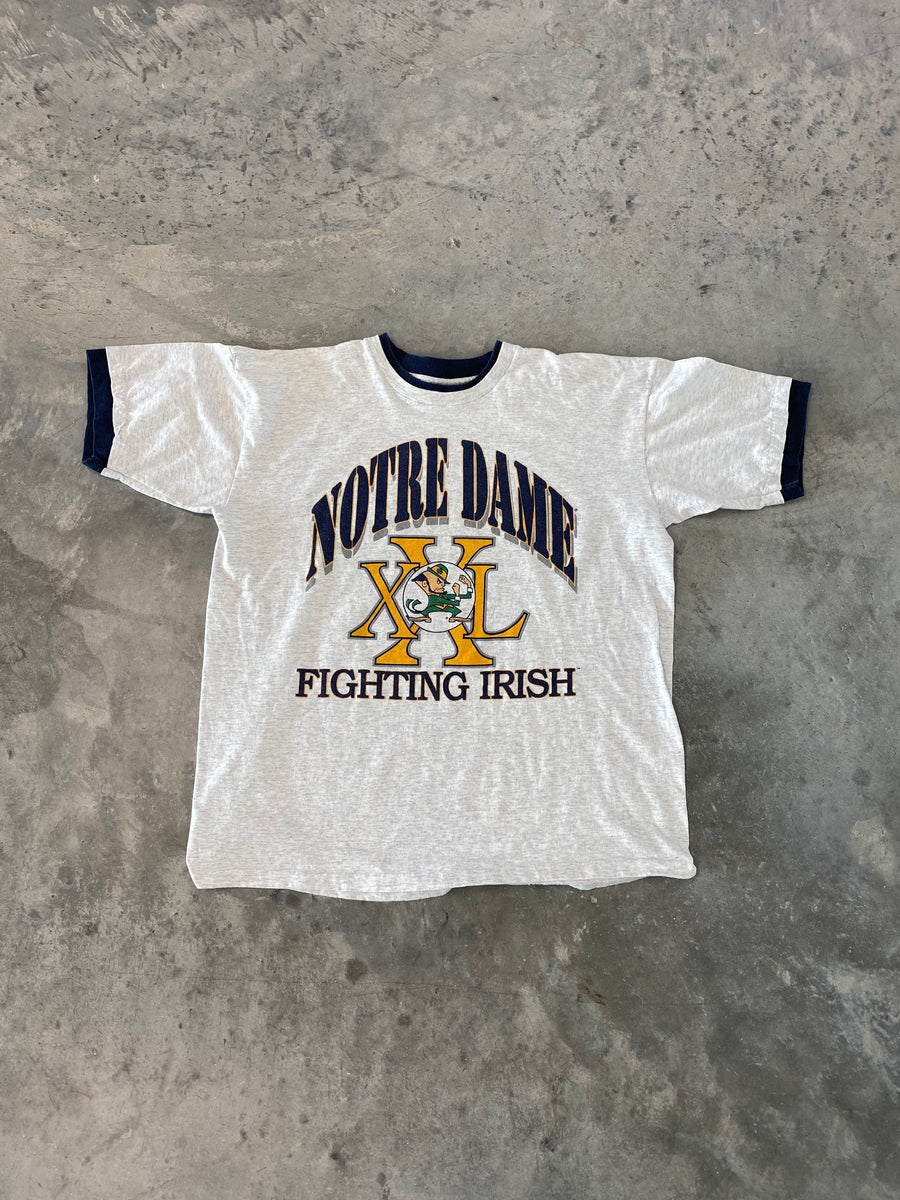 Vintage 90s Notre Dame University T-Shirt Size XL