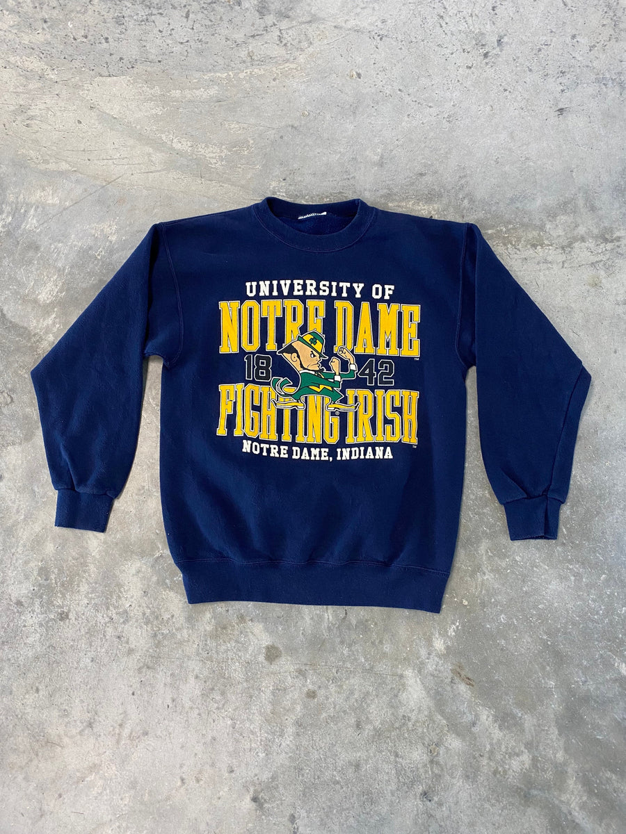 Vintage Notre Dame Fighting Irish Sweatshirt Size Medium